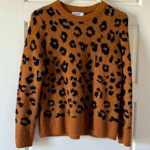Old Navy cheetah print sweater. XS